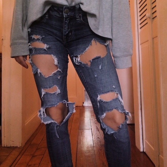 edgy ripped jeans